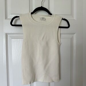 Abercrombie & Fitch Ottoman Crew Tank.  White size S.